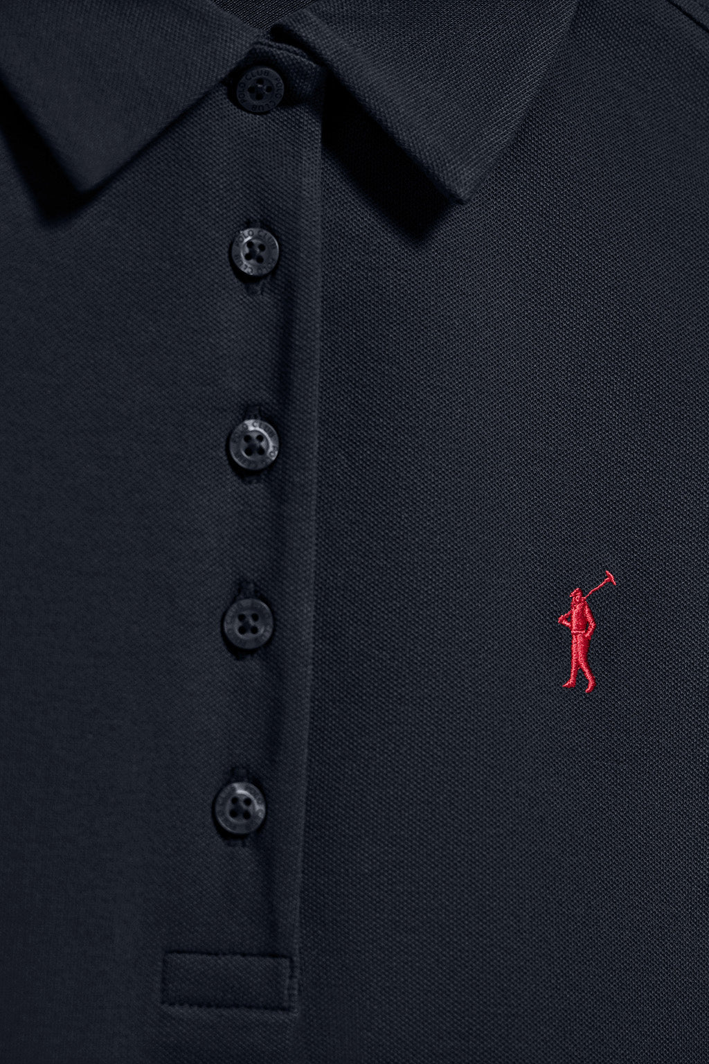 Navy-blue five-button polo shirt Pereira with Rigby Go embroidery - Image 6