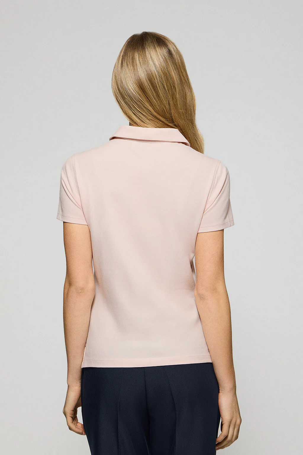 Pink five-button polo shirt Pereira with Rigby Go embroidery - Image 2