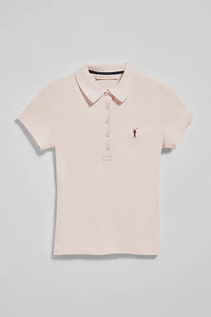 Pink five-button polo shirt Pereira with Rigby Go embroidery - Image 8