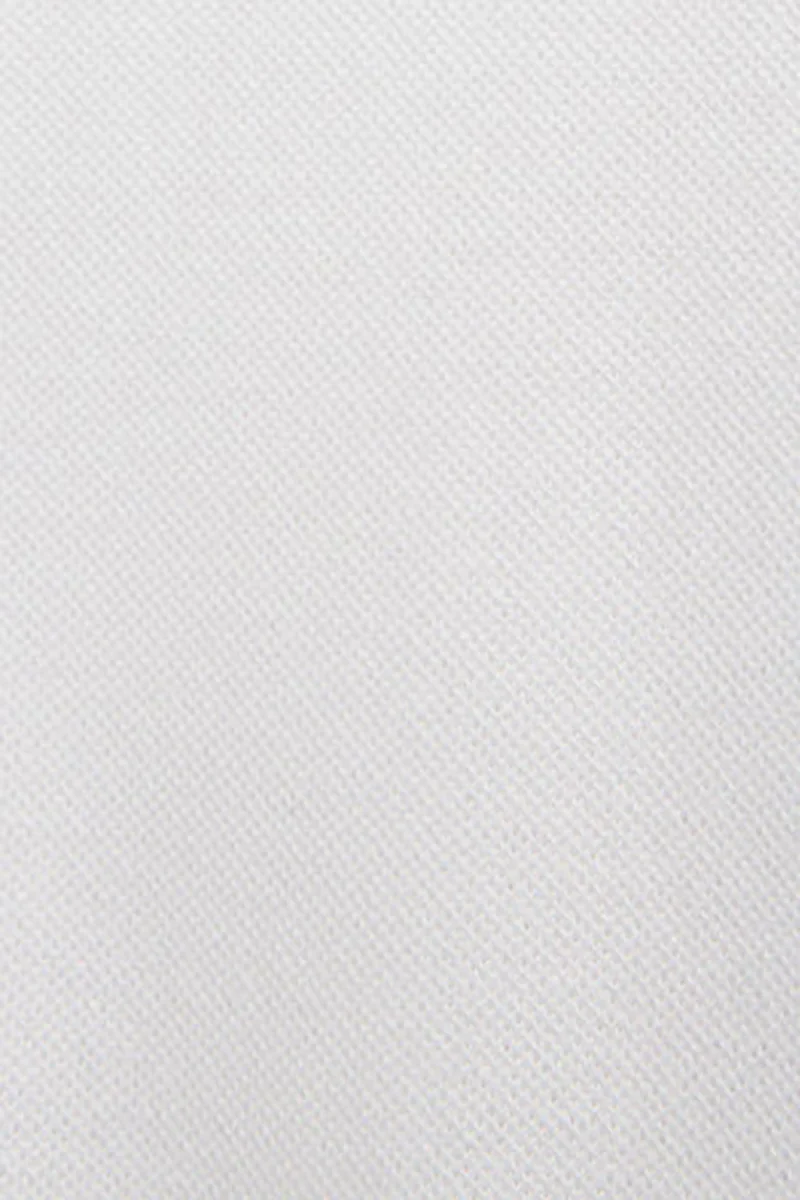 White full-button polo shirt with Rigby Go embroidery - Image 11