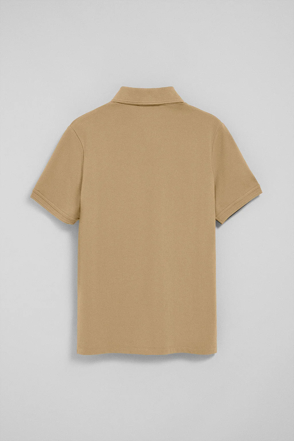 Camel polo shirt with three buttons and Rigby Go embroidered logo - Image 7
