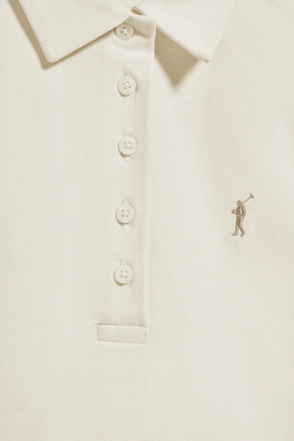 Nude five-button polo shirt Priyanka with Rigby Go embroidery - Image 7