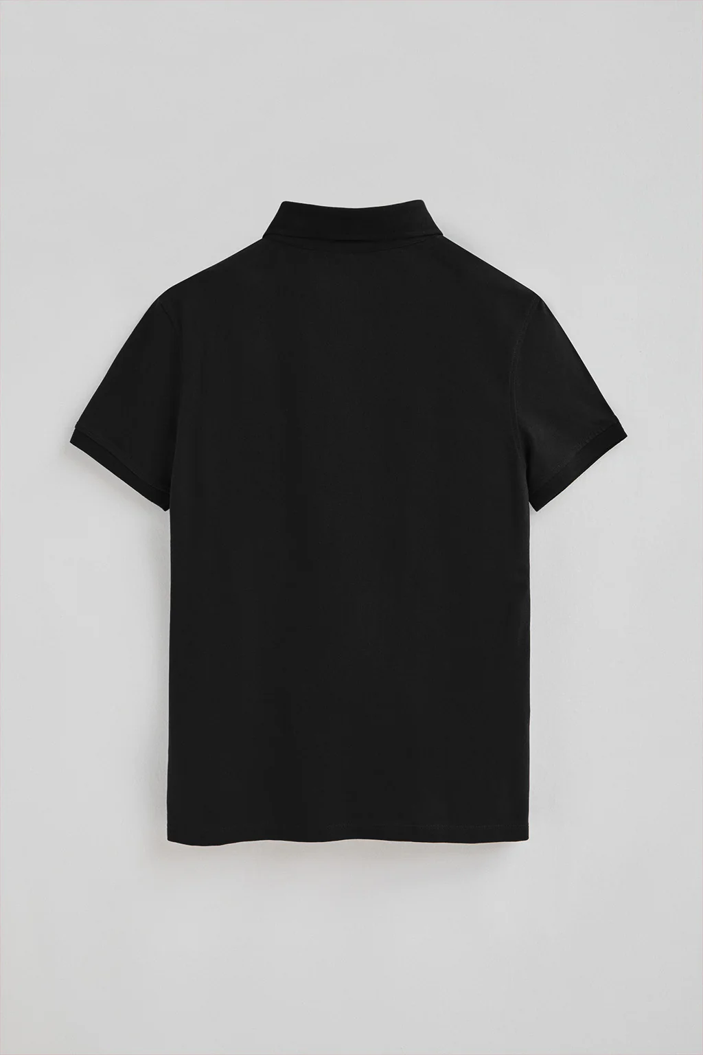 Black slim-fit pique polo shirt with Rigby Go embroidered logo - Image 7