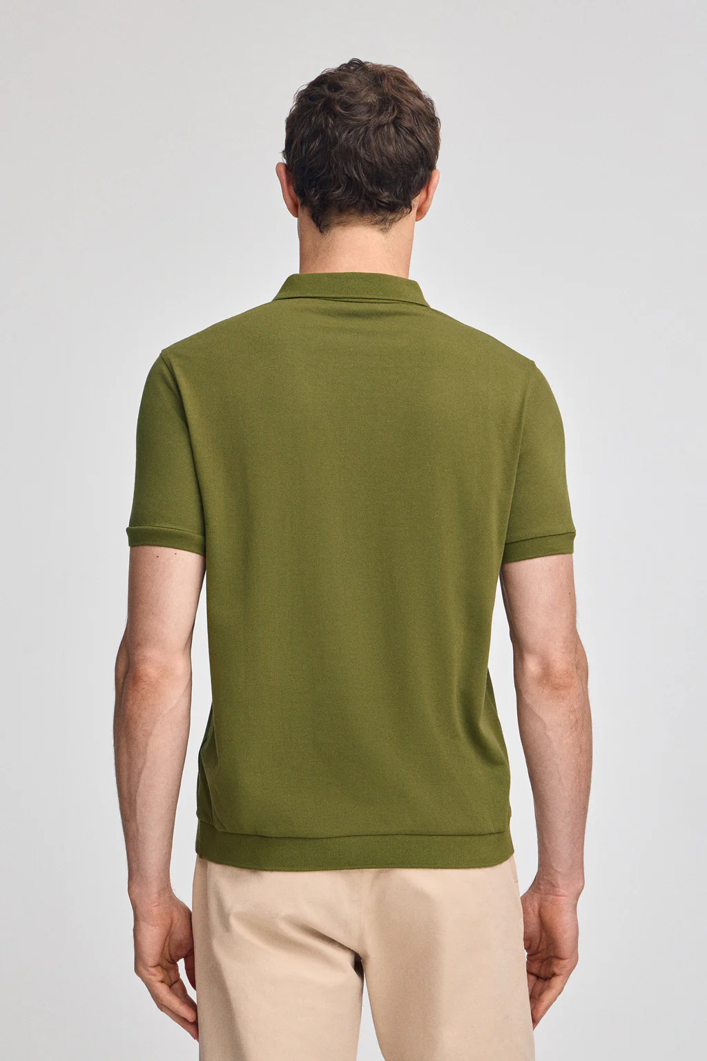 Green polo shirt with Rigby Go embroidery - Image 2