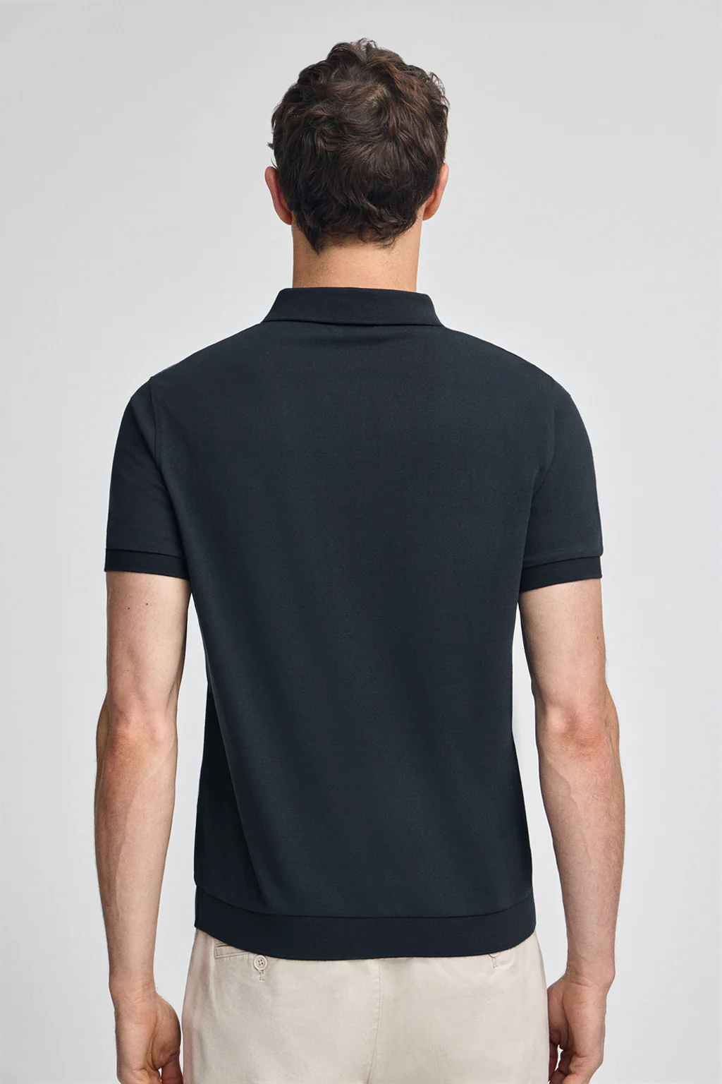 Navy-blue polo shirt with Rigby Go embroidery - Image 2