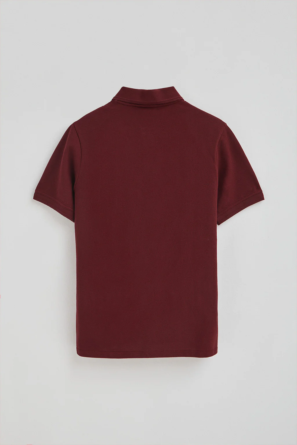 Maroon pique polo shirt with Rigby Go embroidered logo - Image 7