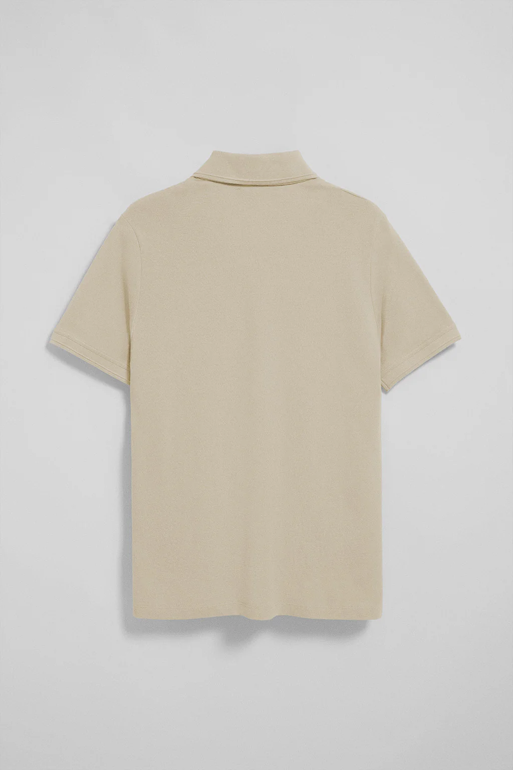 Beige short-sleeve polo shirt with three buttons and Rigby Go embroidered logo - Image 6