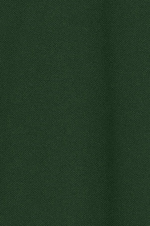 Bottle-green short-sleeve polo shirt with three buttons and Rigby Go embroidered logo - Image 10