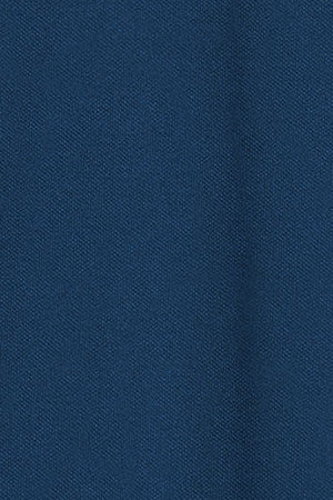 Indigo-blue short-sleeve polo shirt with three buttons and Rigby Go embroidered logo - Image 11