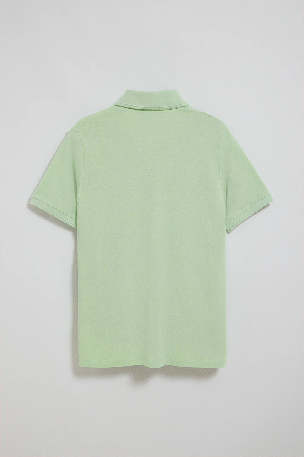 Mint short-sleeve polo shirt with three buttons and Rigby Go embroidered logo - Image 6
