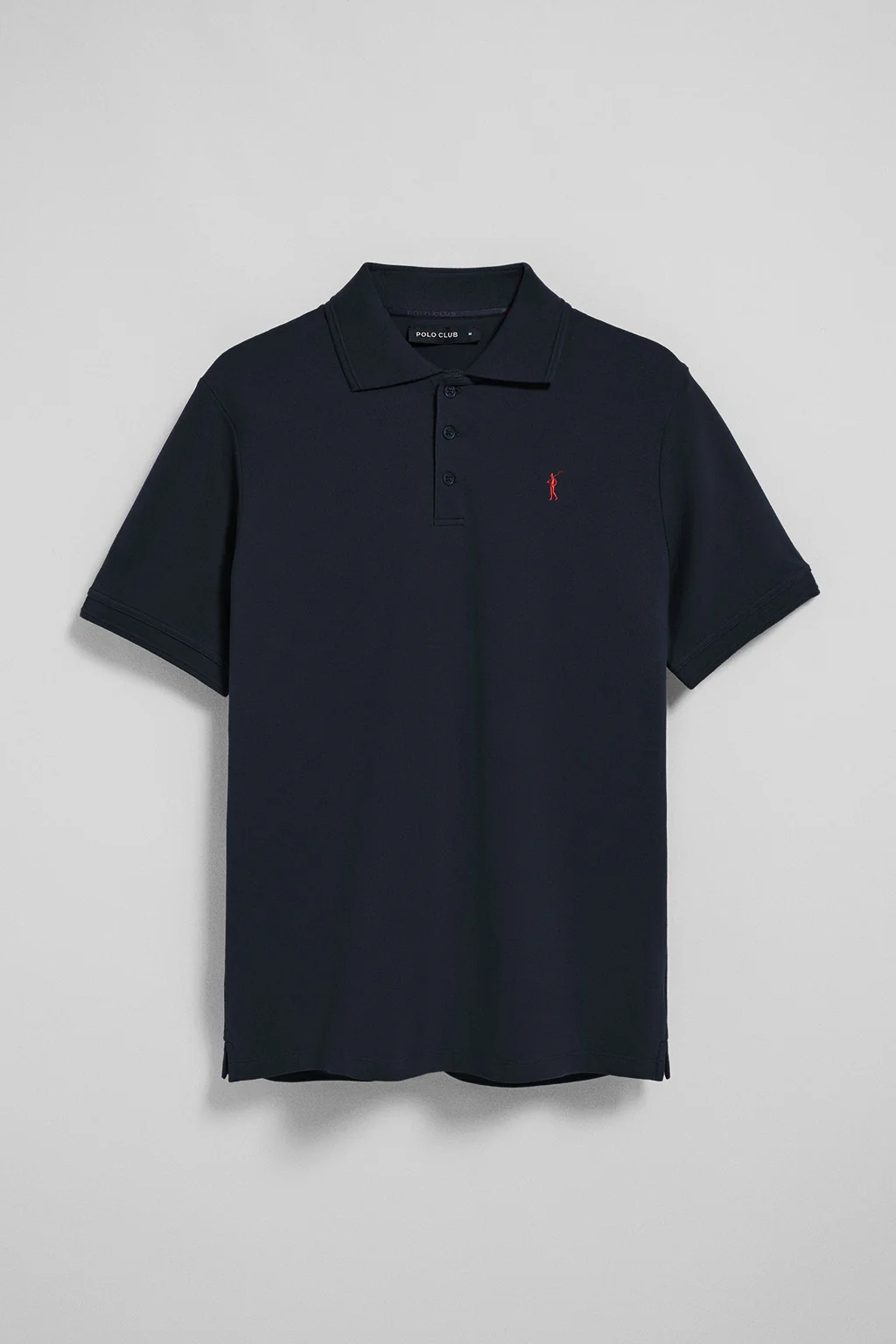 Navy-blue short-sleeve polo shirt with three buttons and Rigby Go embroidered logo - Image 6