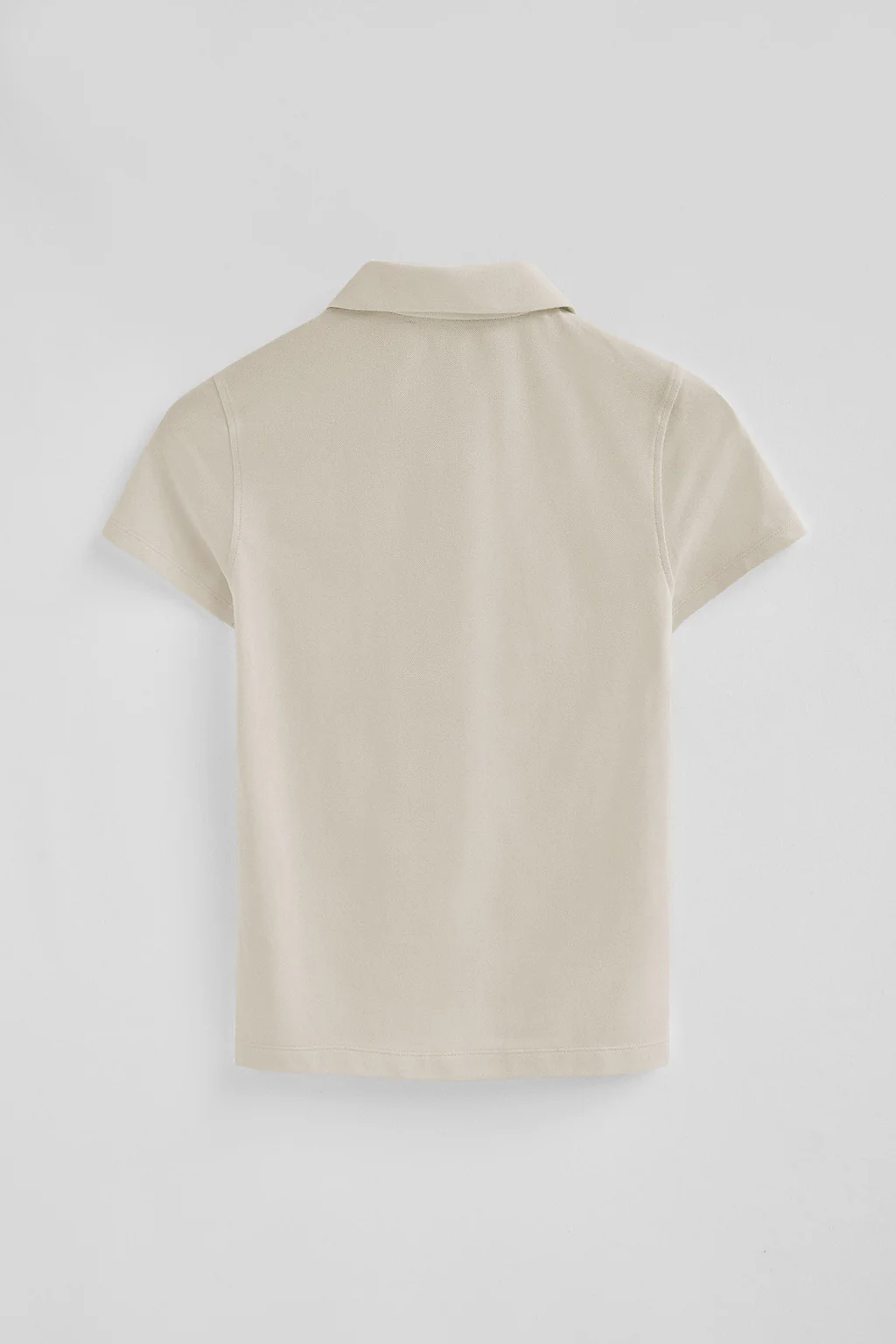 Beige pique polo shirt with five-button collar and Rigby Go embroidery - Image 7