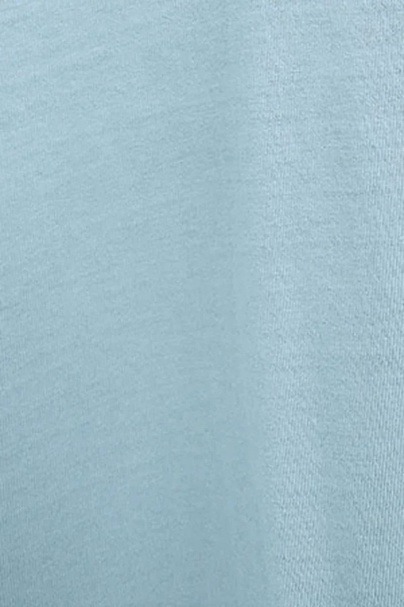 Light-blue cotton-linen polo shirt with buttonless collar and Rigby Go embroidery - Image 10