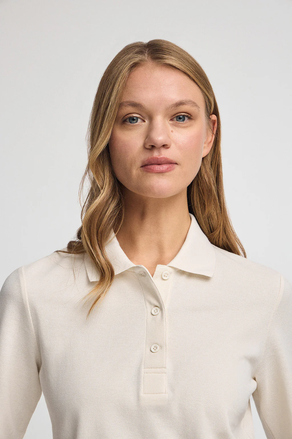 Nude half-sleeve polo shirt with Polo Club embroidery - Image 3