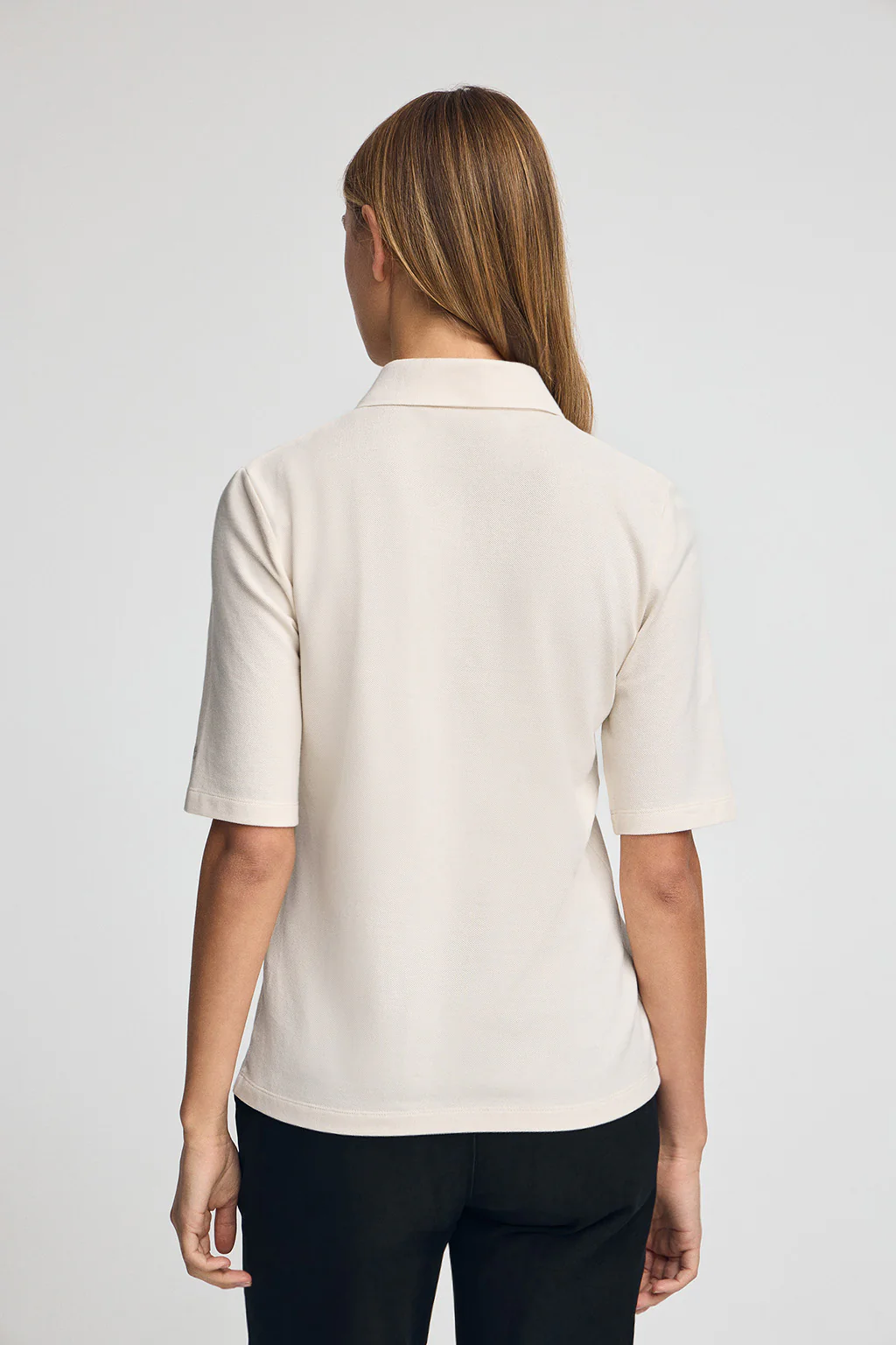 Nude half-sleeve polo shirt with Polo Club embroidery - Image 5