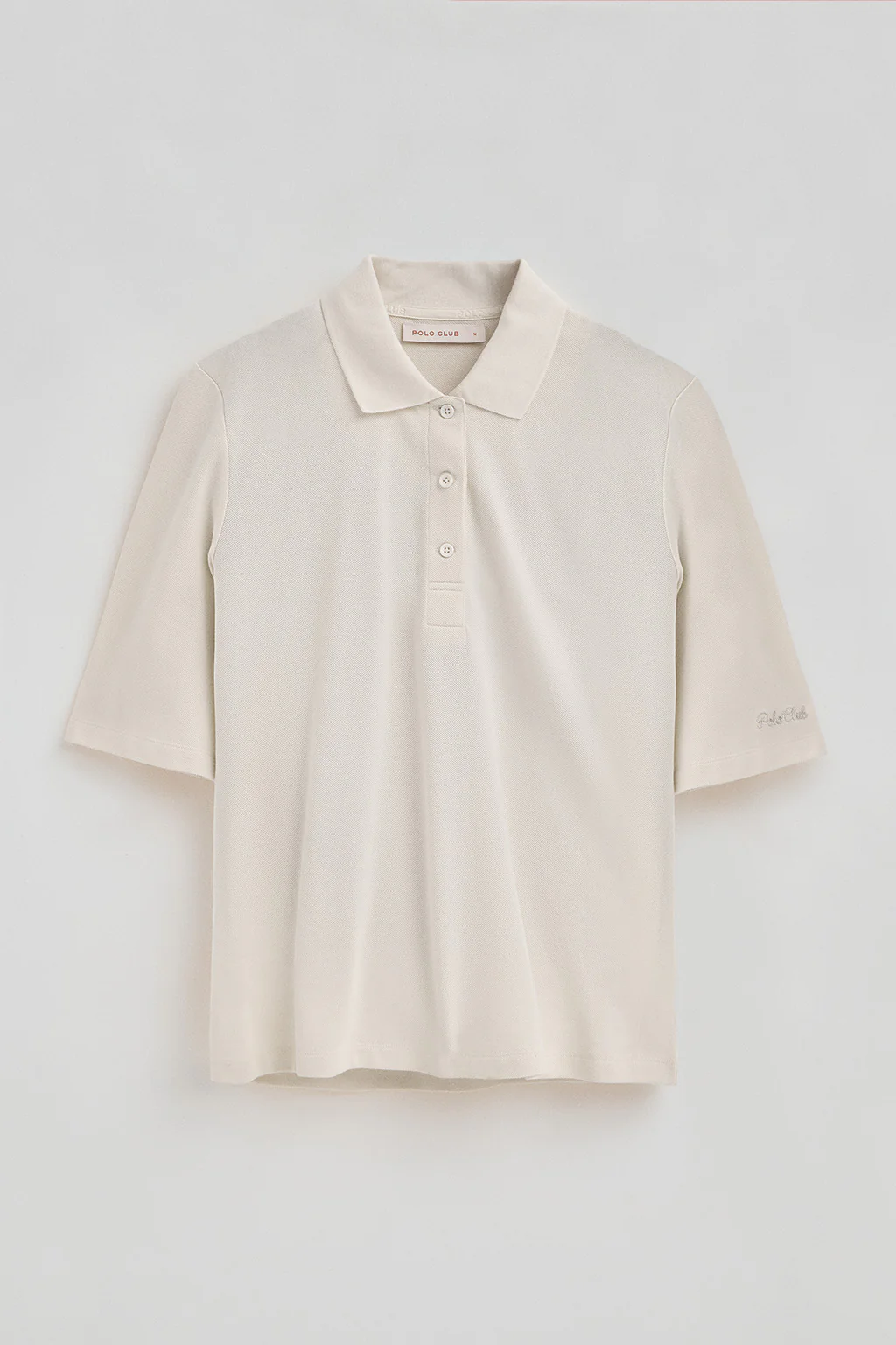 Nude half-sleeve polo shirt with Polo Club embroidery - Image 9