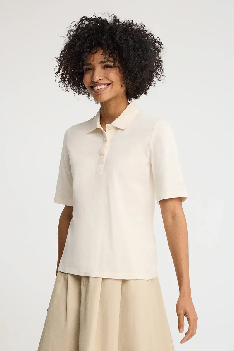 Nude polo shirt Polo Club with elbow-length sleeve