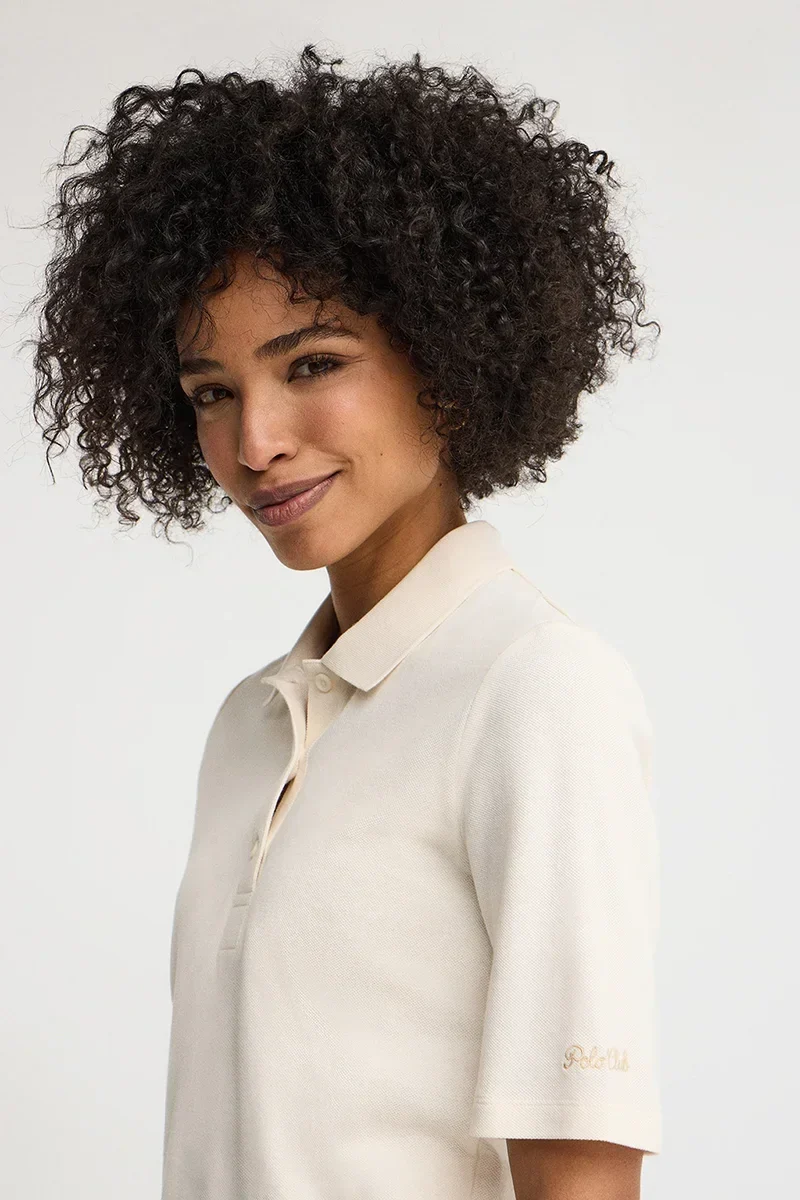 Nude polo shirt Polo Club with elbow-length sleeve - Image 2