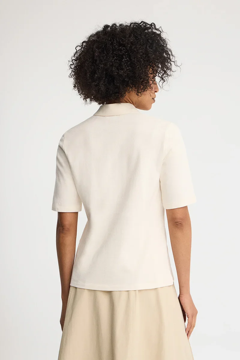 Nude polo shirt Polo Club with elbow-length sleeve - Image 5