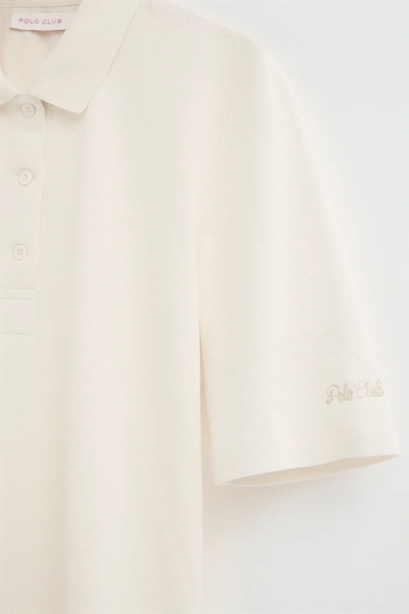 Nude polo shirt Polo Club with elbow-length sleeve - Image 7