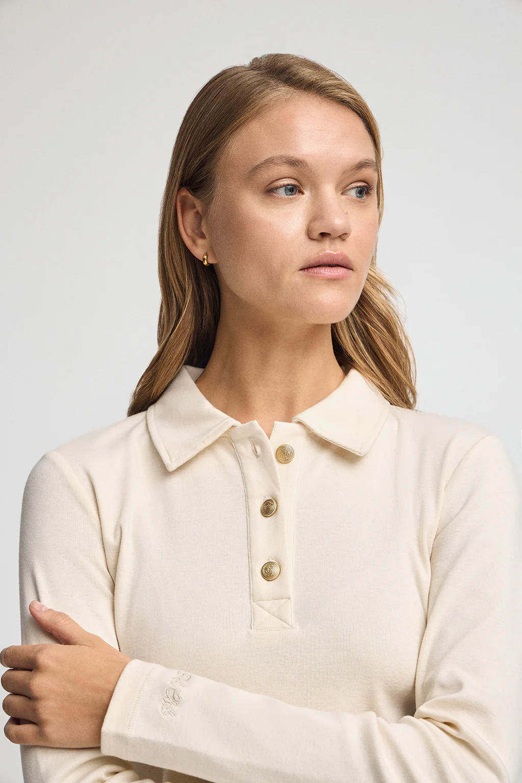 Nude slim-fit polo shirt Tesafi Nautic