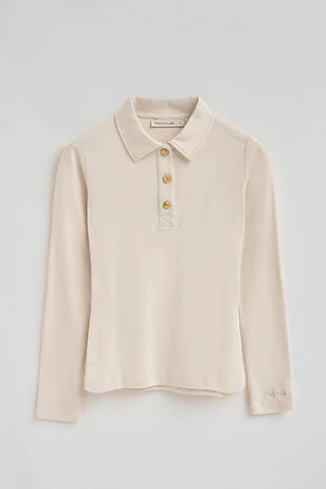 Nude slim-fit polo shirt Tesafi Nautic - Image 9