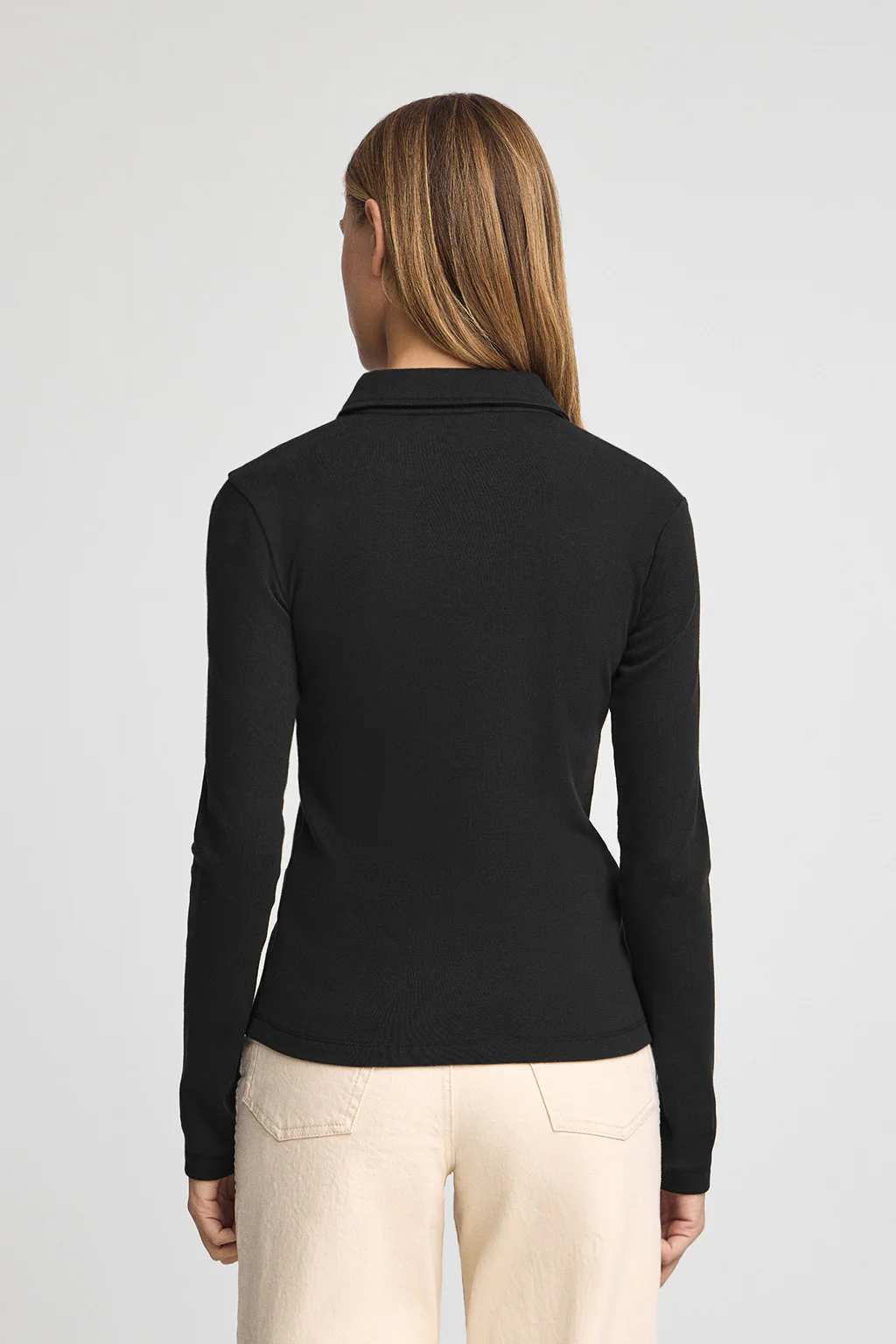 Black slim-fit polo shirt Tesafi Nautic - Image 5
