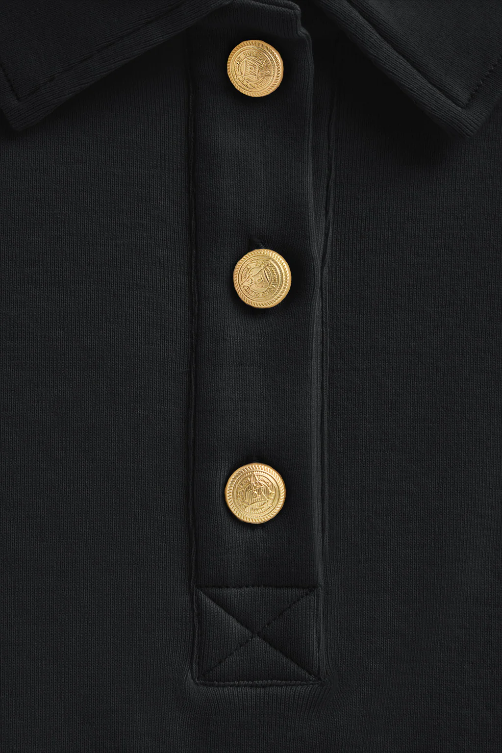 Black slim-fit polo shirt Tesafi Nautic - Image 7