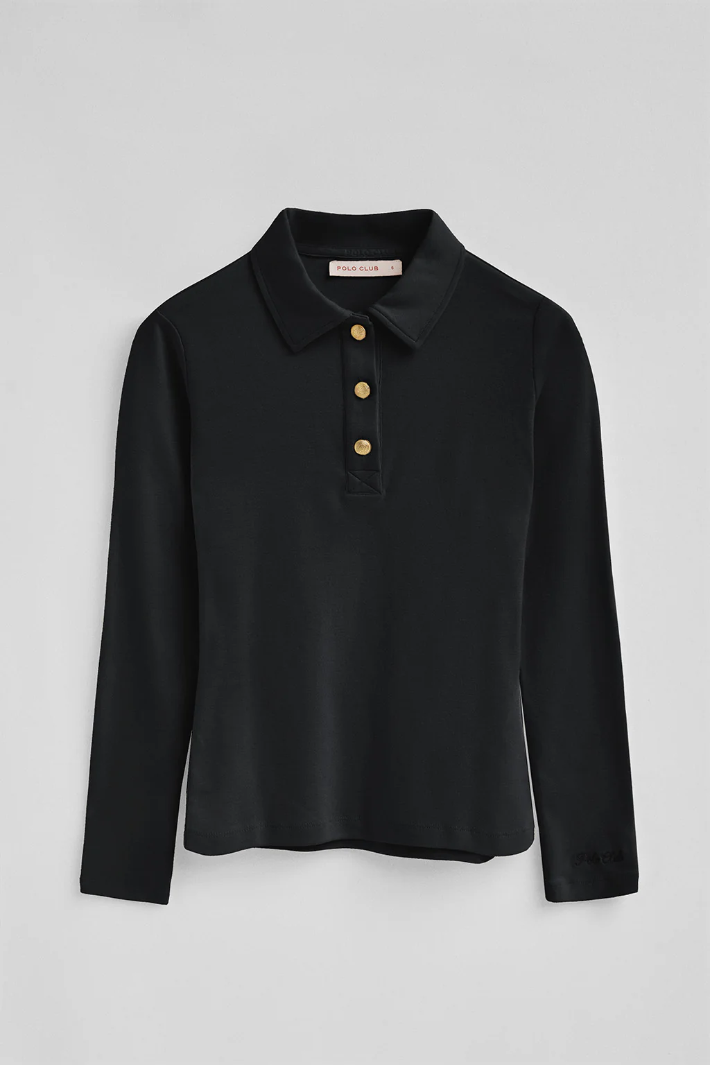 Black slim-fit polo shirt Tesafi Nautic - Image 9