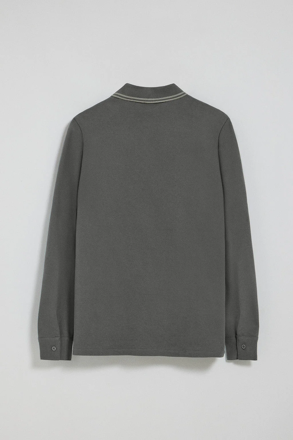 Asphalt-grey polo shirt with two buttons and Polo Club logo - Image 7