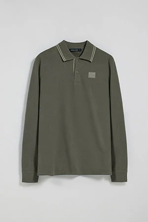Green polo shirt with two buttons and Polo Club logo - Image 10