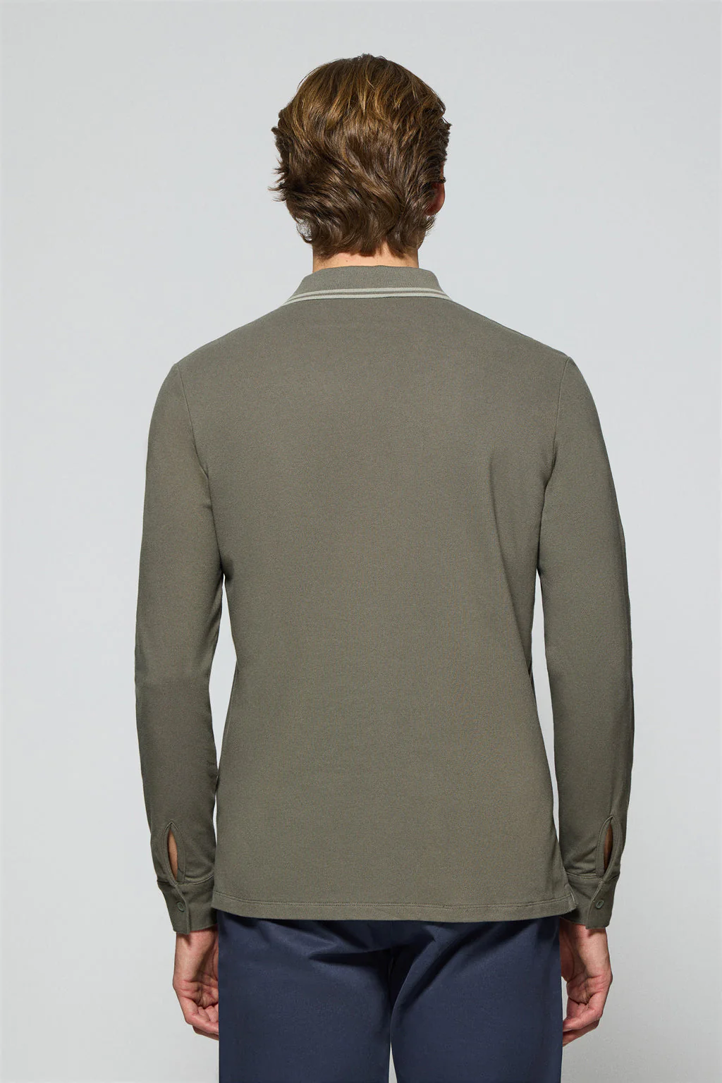 Green polo shirt with two buttons and Polo Club logo - Image 5