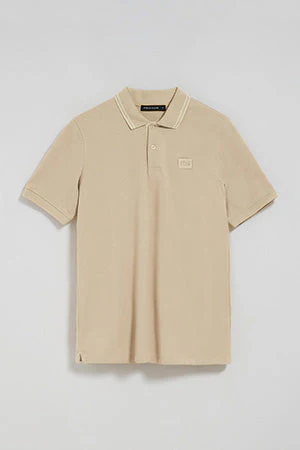 Beige polo shirt with two buttons and Polo Club logo - Image 10