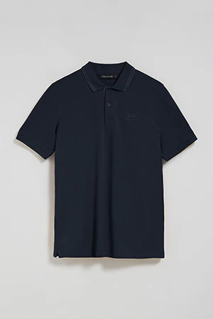 Navy-blue polo shirt with two buttons and Polo Club logo - Image 10