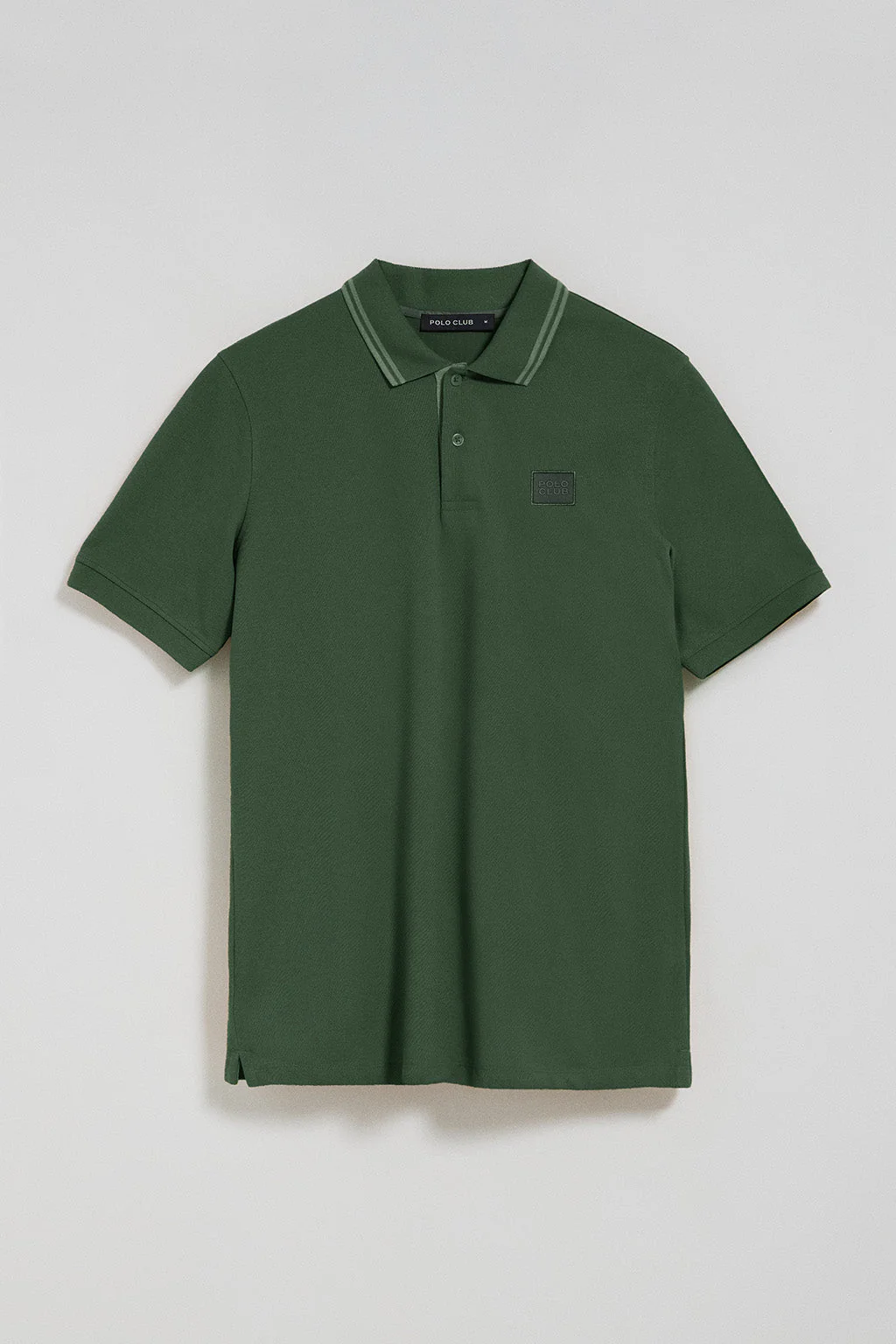 Green polo shirt with two buttons and Polo Club logo - Image 6