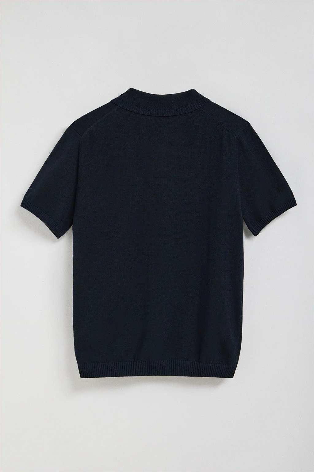 Navy-blue short-sleeve knitted polo shirt with Polo Club logo - Image 8