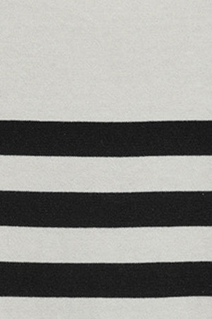 Beige short-sleeve striped jumper with nautical patch - Image 9