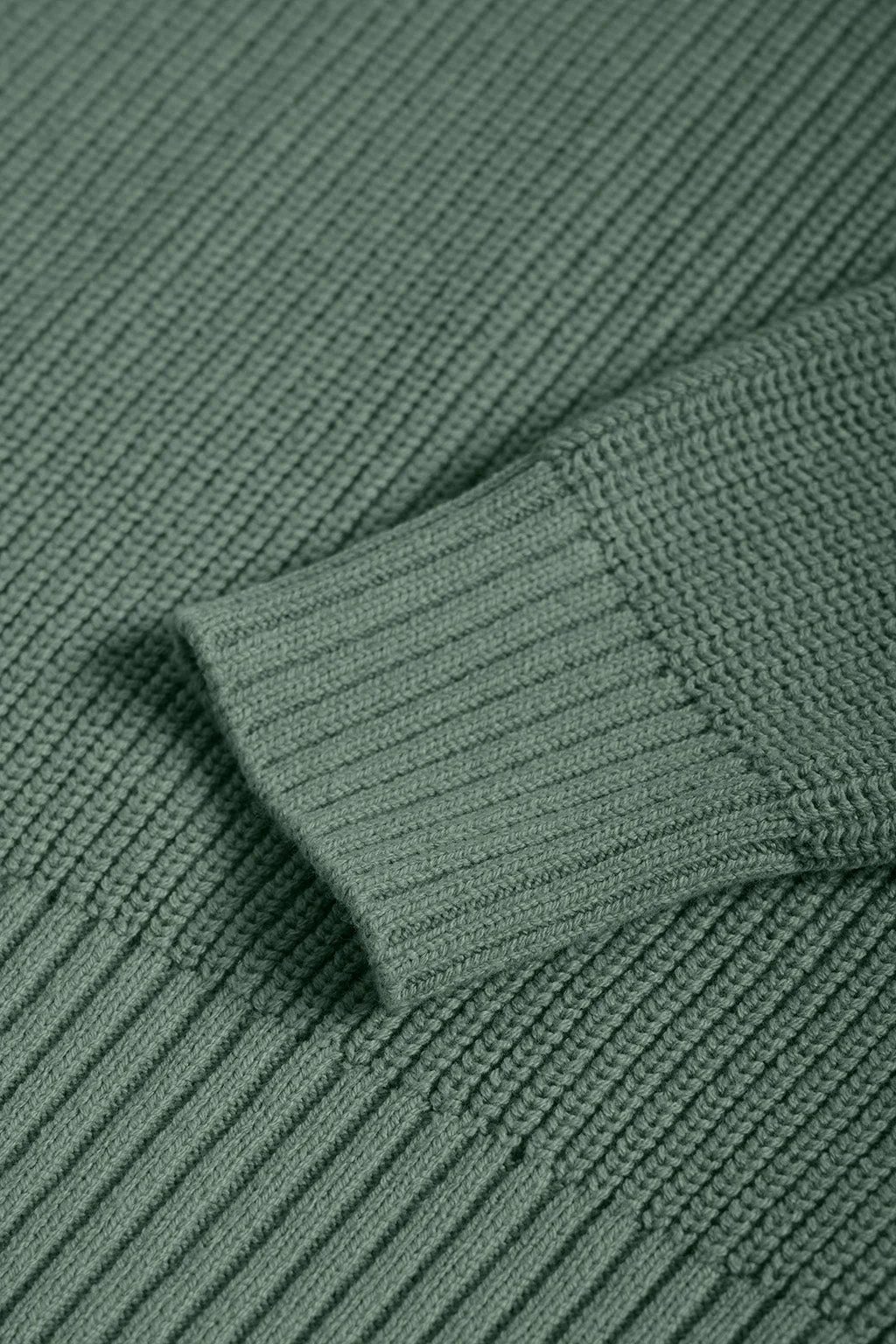 Green 9-gauge knit jumper with Polo Club detail - Image 8