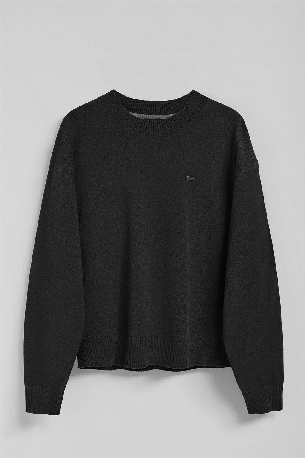 Black knit jumper Kacey with Polo Club pearly button - Image 7