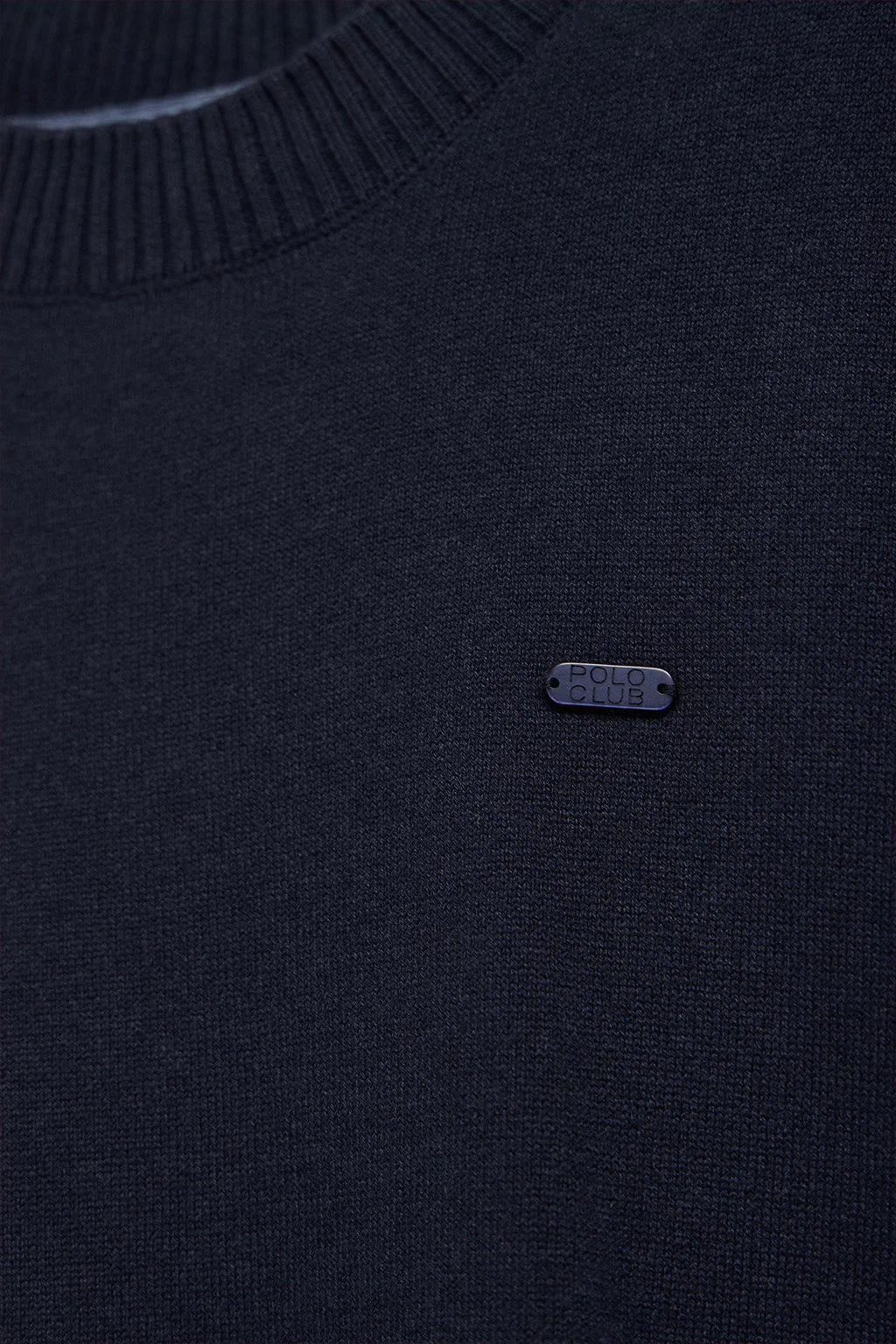 Navy-blue knit jumper Kacey with Polo Club pearly button - Image 8