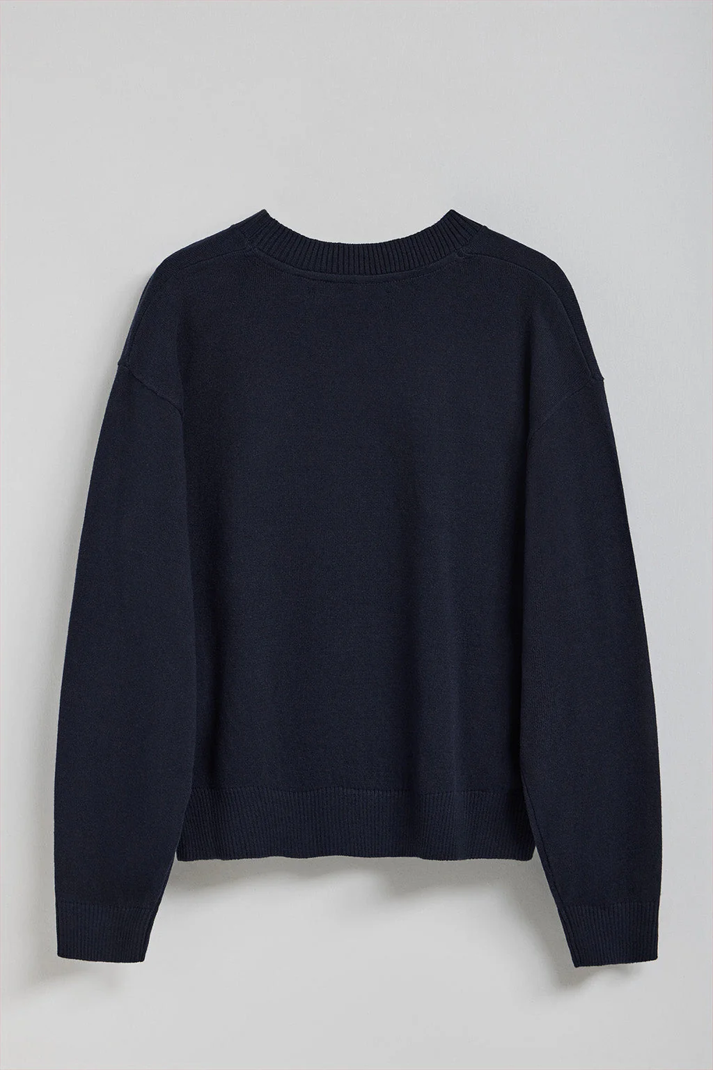 Navy-blue knit jumper Kacey with Polo Club pearly button - Image 9