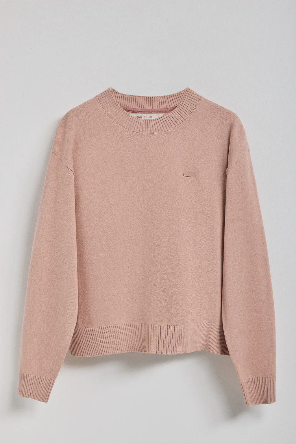 Pale-pink knit jumper Kacey with Polo Club pearly button - Image 7