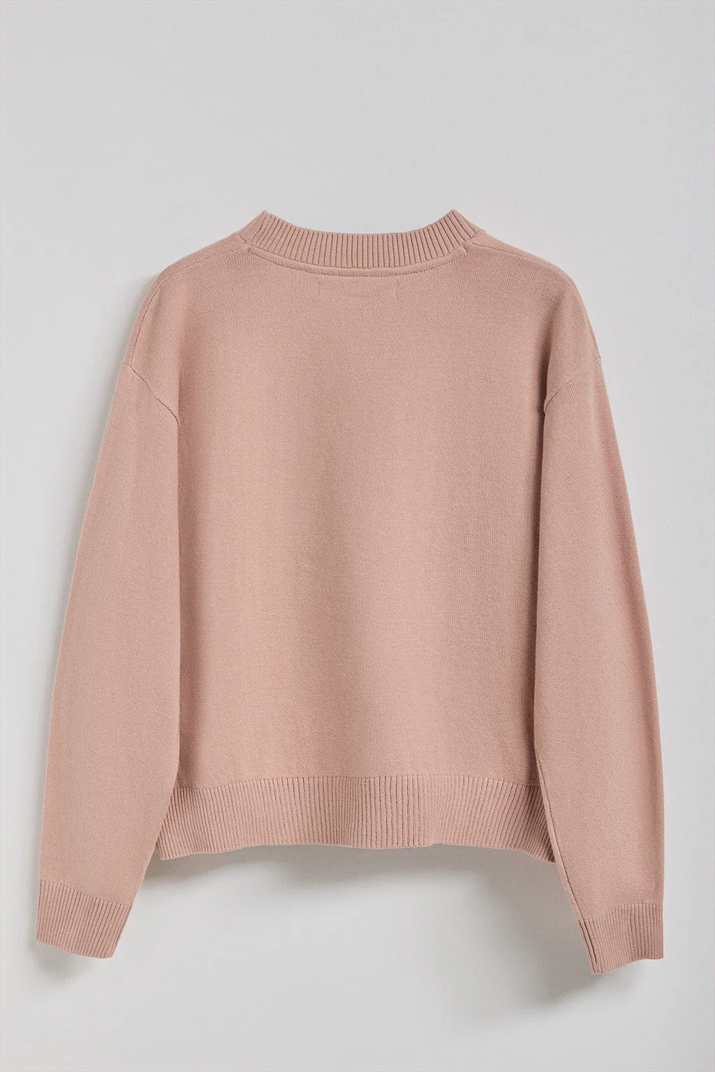 Pale-pink knit jumper Kacey with Polo Club pearly button - Image 9