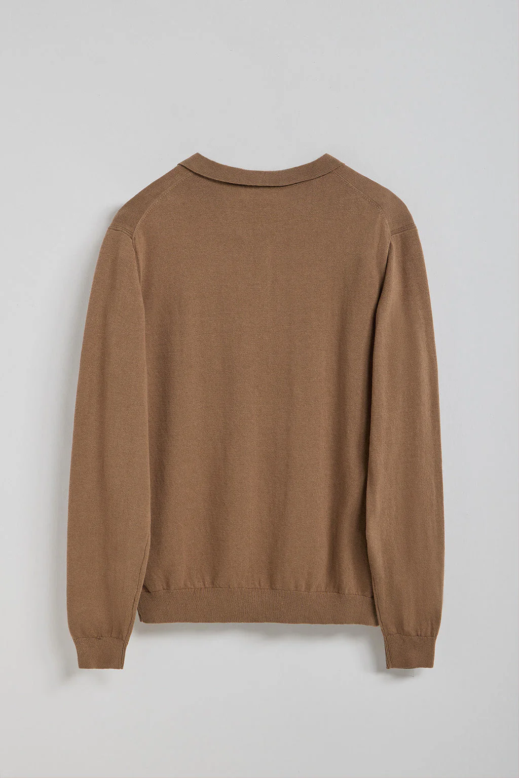 Brown polo-collar knit jumper Kaleo with Polo Club details - Image 10