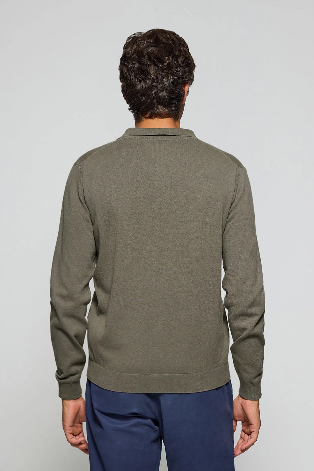 Green polo-collar knit jumper Kaleo with Polo Club details - Image 7
