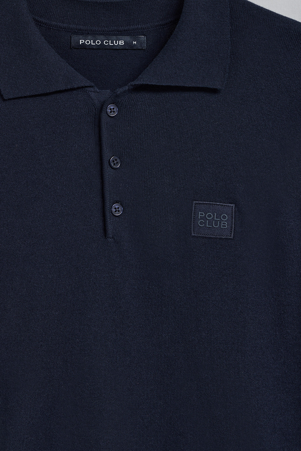 Navy-blue polo-collar knit jumper Kaleo with Polo Club details - Image 9