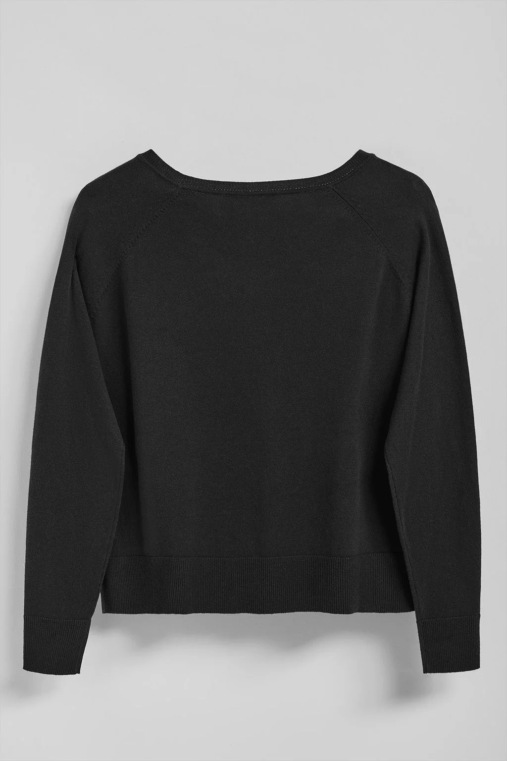 Black knit jumper Katniss with Polo Club pearly button - Image 10