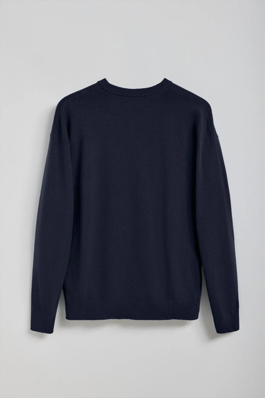 Navy-blue round-neck knit jumper Keith with Polo Club details - Image 10