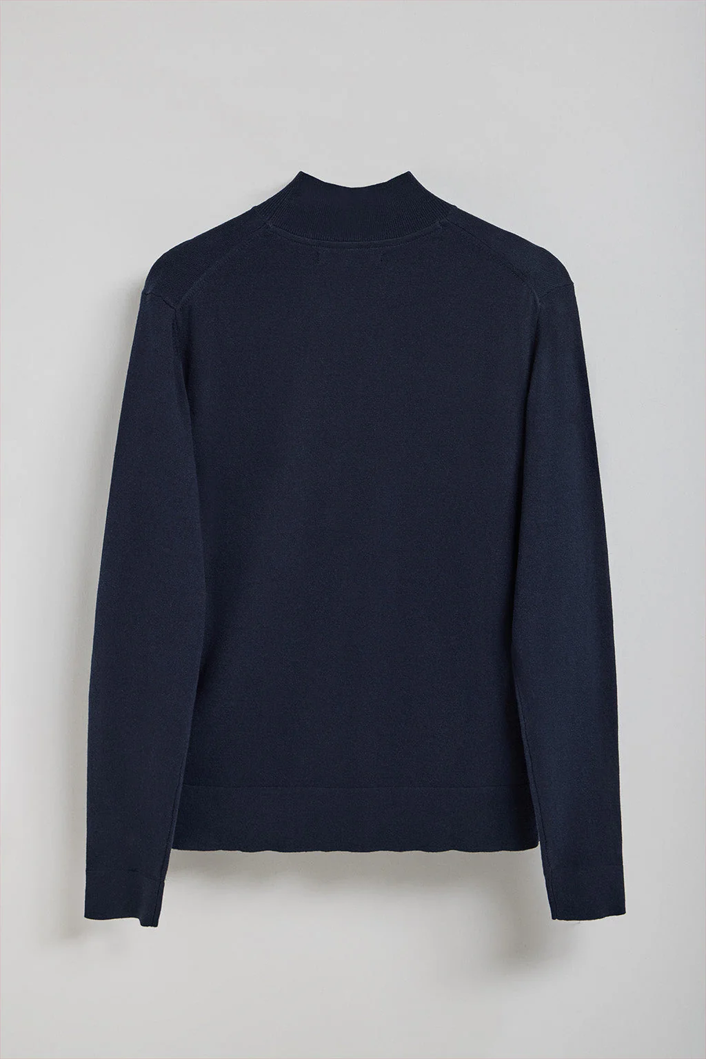 Navy-blue mock-neck knit jumper Khan with Polo Club details - Image 10