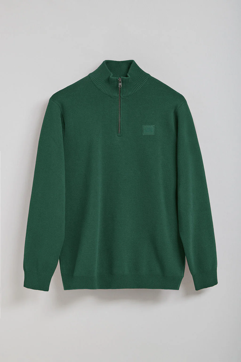 Green zip knit jumper Koda with Polo Club details - Image 10